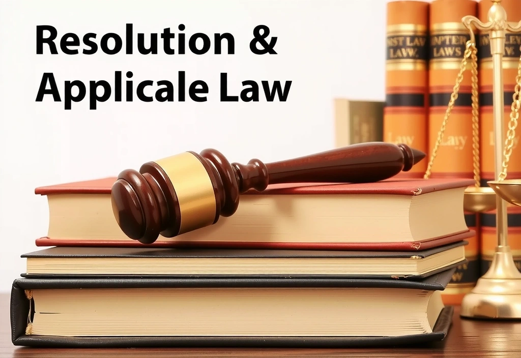 Martelletto del giudice e libri di legge, simbolo di risoluzione legale e diritto