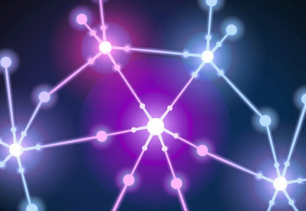 Ragnatela di connessioni tra siti web, che simboleggia link esterni e interdipendenza